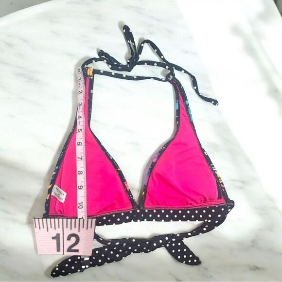 Arizona Jean Co Swimwear l Bikini Top l Pant-Splash Print l Adjustable l L l EUC - Picture 5 of 12